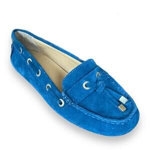 Talbots Blue Suede Tassel Driving Moccasin Loafers Women’s Size 5 Never Worn